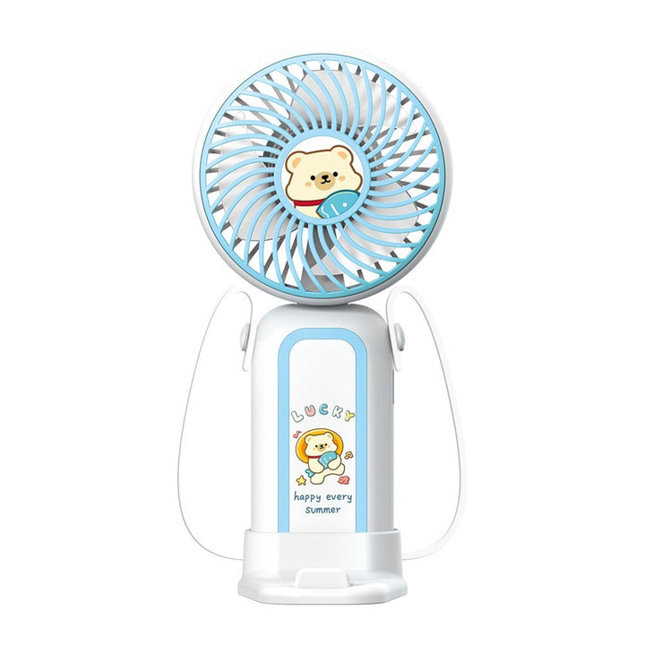 Creative Cartoon Design Handheld Fan Bowlift