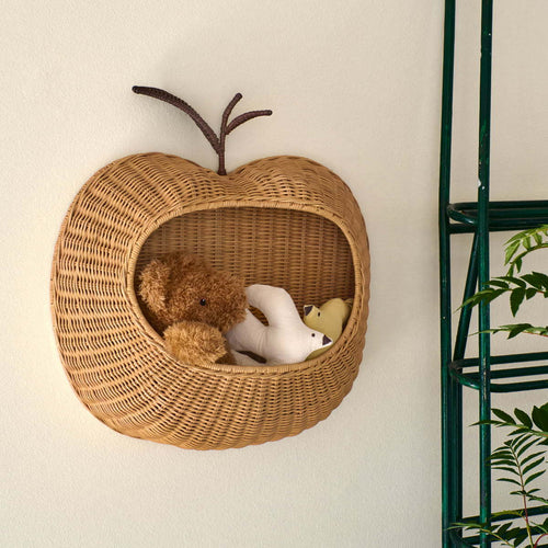 Decorative Woven Pear-Shaped Storage Basket Bowlift