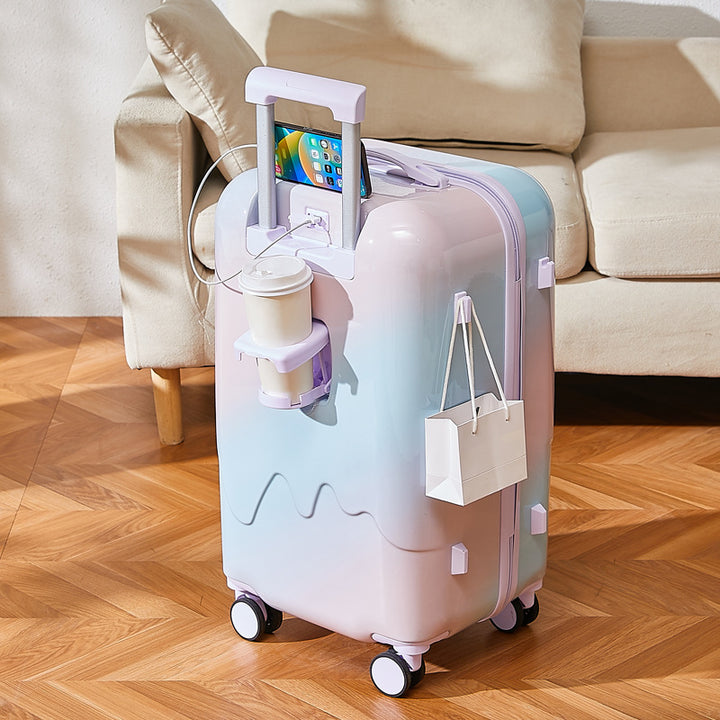 Unisex Smart Charging Cabin Suitcase Bowlift