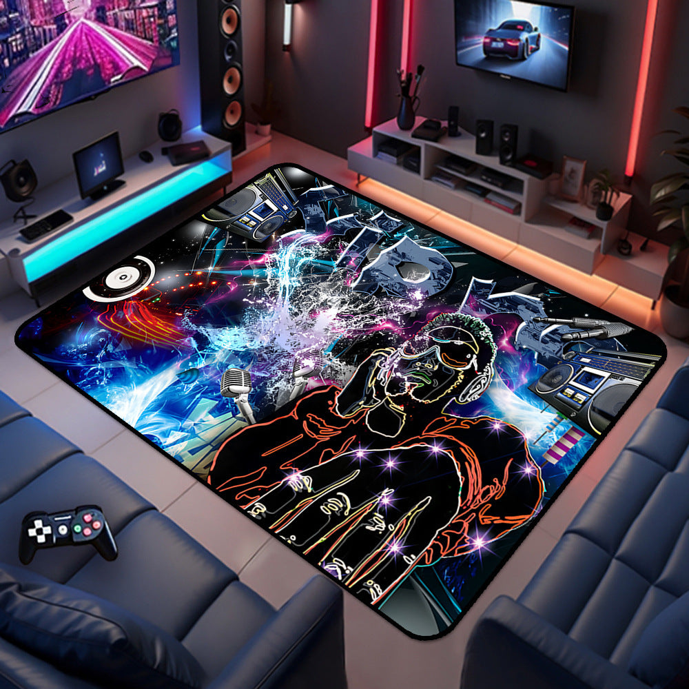 Gaming-Themed Area Rug Bowlift