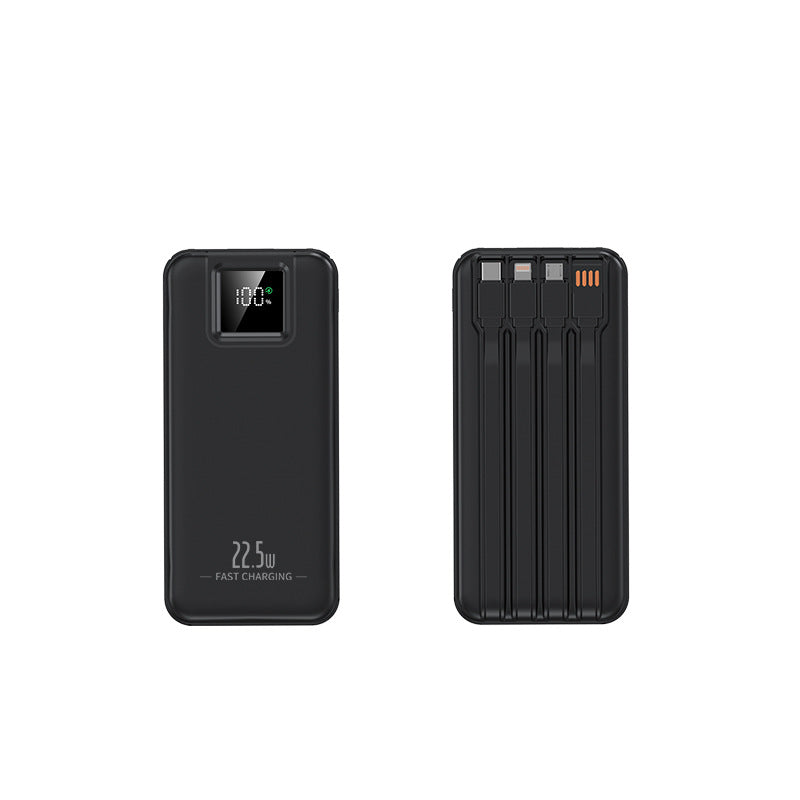 Portable power bank with intelligent fast charging function and digital charge level display Bowlift