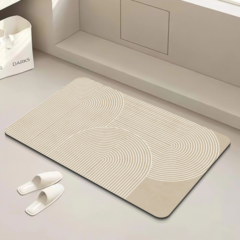 Modern Geometric Bath Mat Bowlift