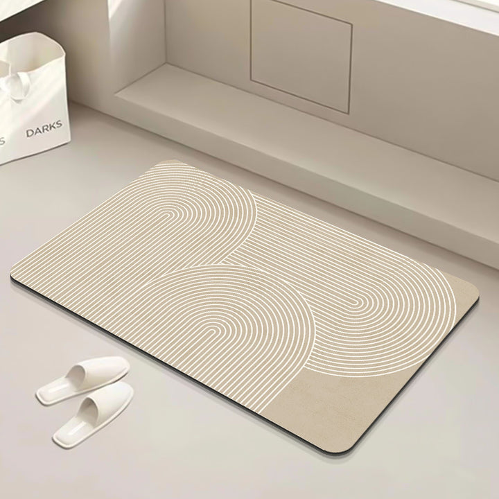 Modern Geometric Bath Mat Bowlift