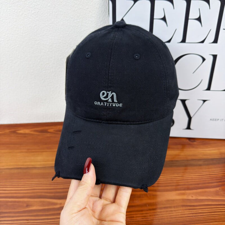 Women's Relaxed Cotton Embroidered Baseball Cap Bowlift