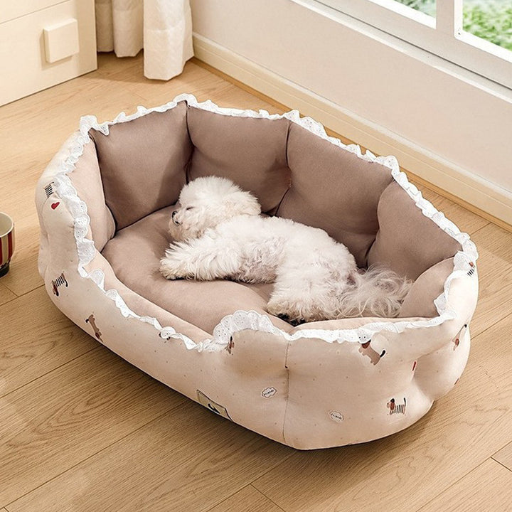 Nest-Shaped Cozy Dog Bed