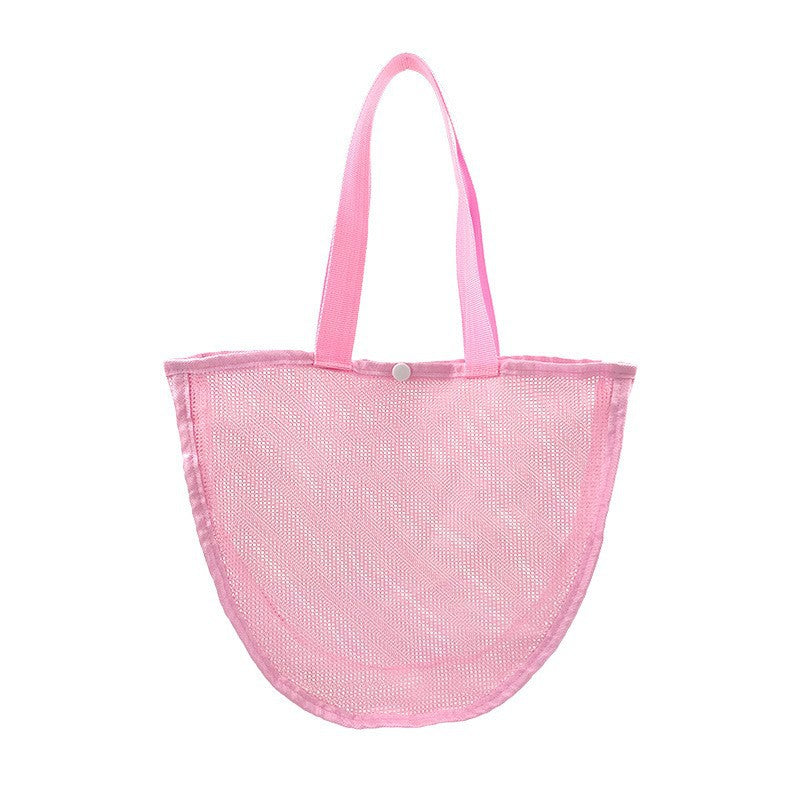 Versatile Beach Bag In Airy Mesh Design Bowlift