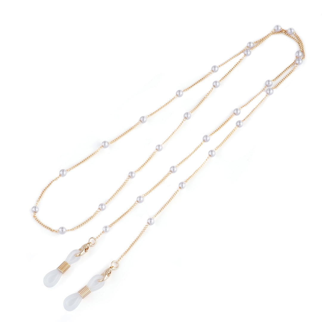 Pearl-Accent Eyewear Chain Bowlift