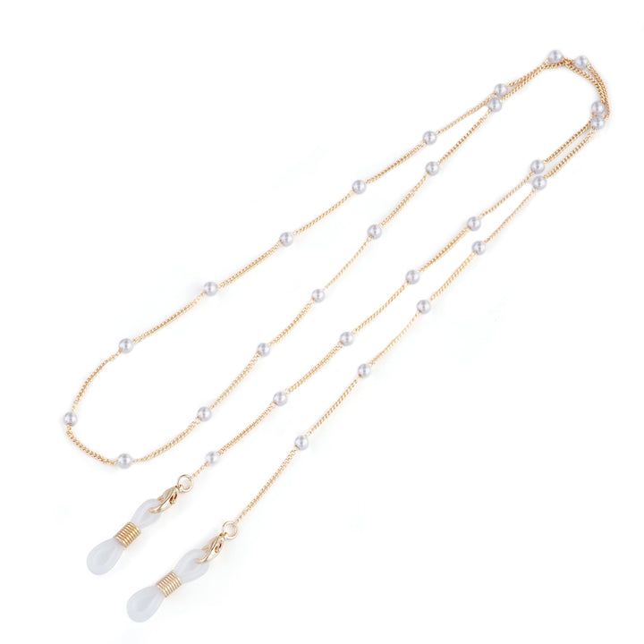 Pearl-Accent Eyewear Chain Bowlift