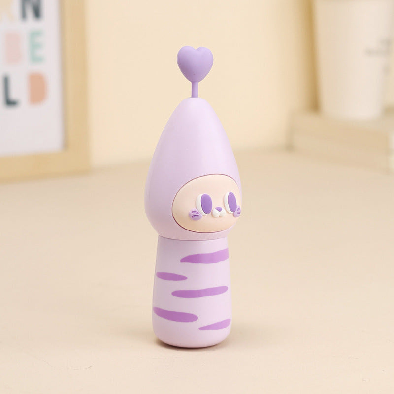 Women Funny Mini Hand Fan with Heart Attachment Bowlift