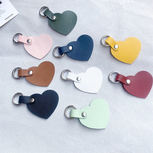 Leather Heart-Shaped Keychain Bowlift