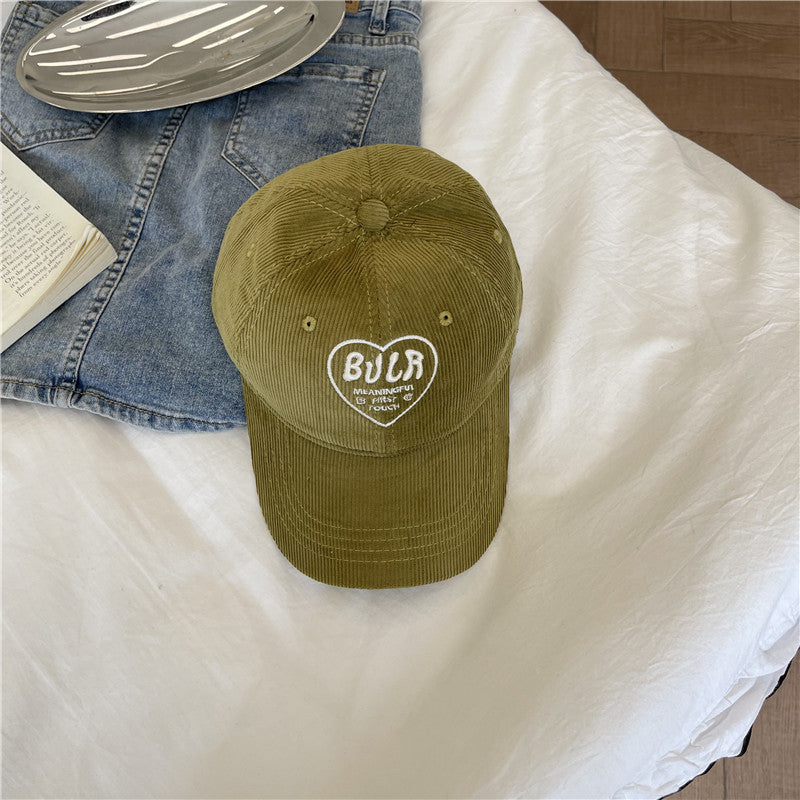 Women's Textured Corduroy Baseball Cap Bowlift