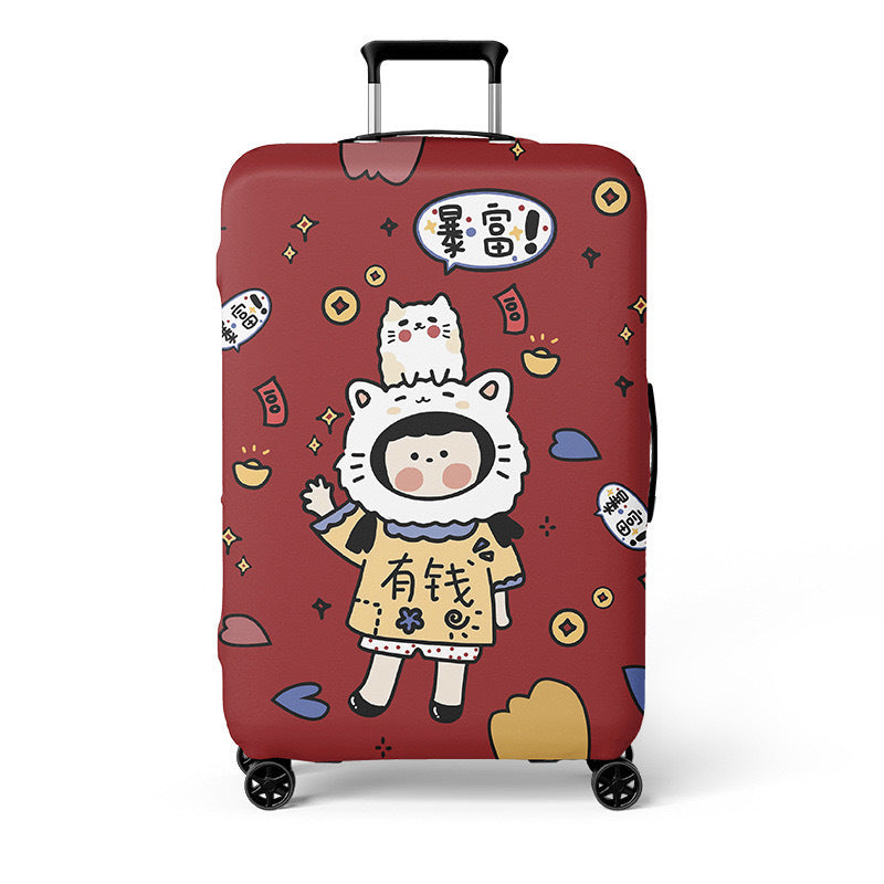 Patterned Hard Shell Luggage Bowlift