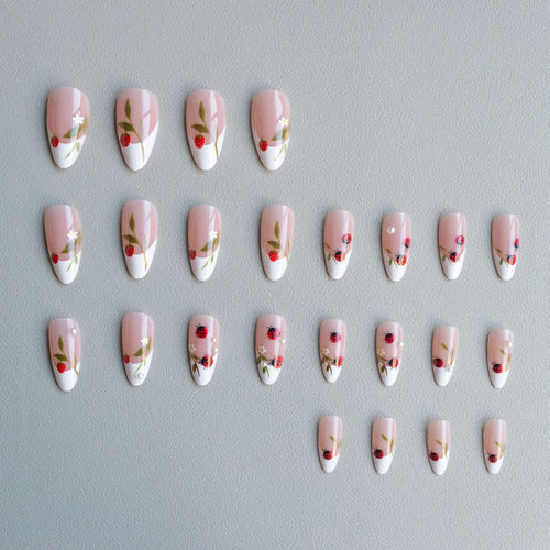 Artistic Ladybug Nail Art
