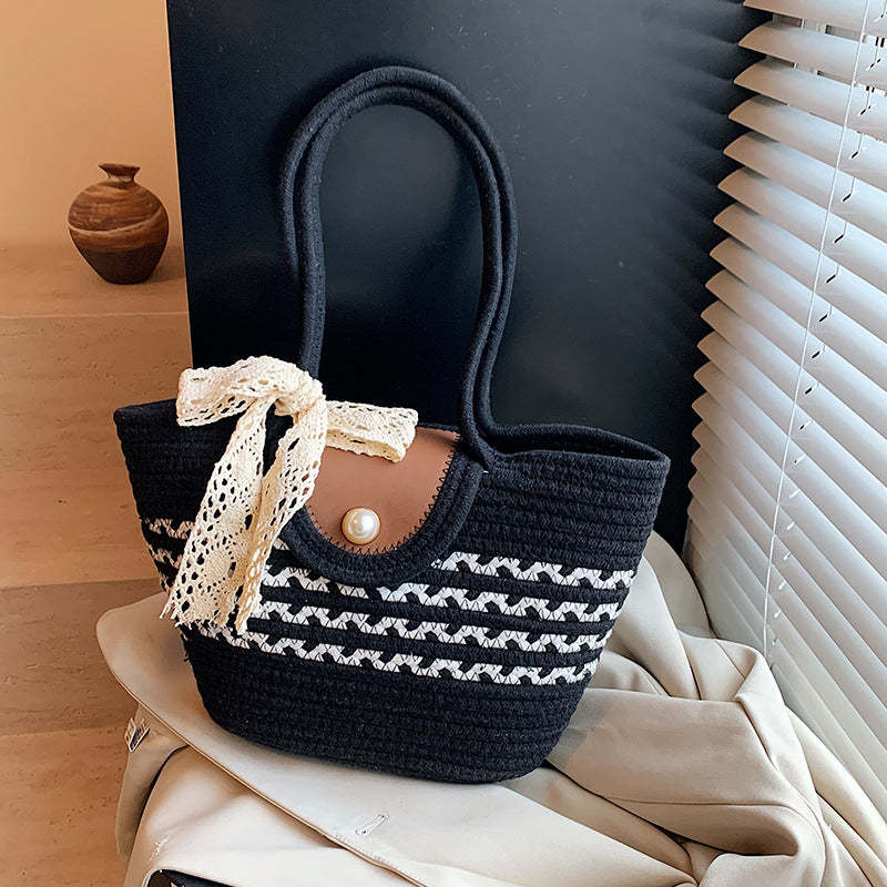 Bohemian Handwoven Crochet Tote Bag