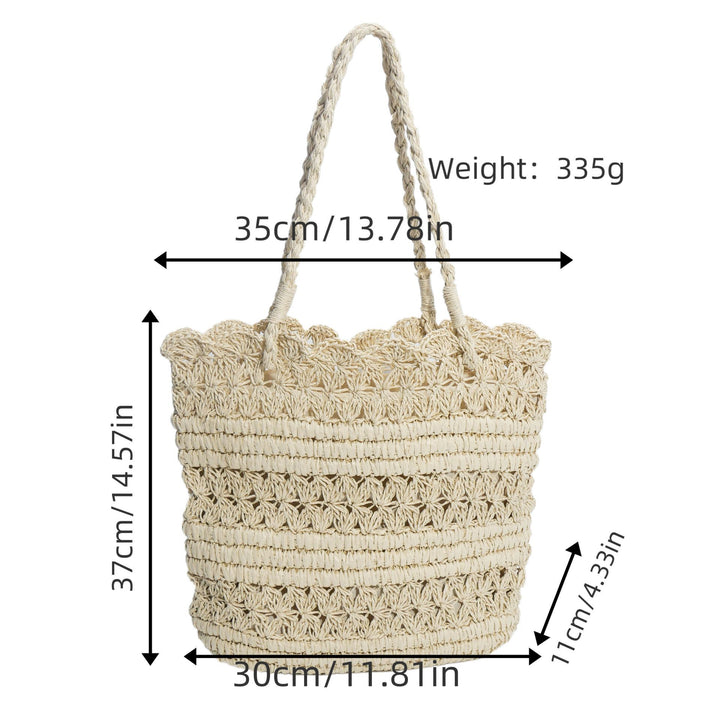 Straw handbag Bowlift