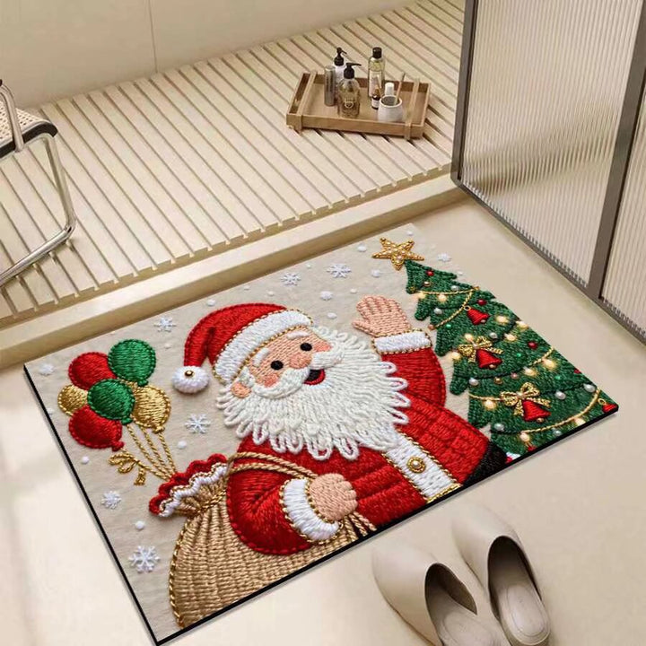 Christmas-Themed Entrance Mat Bowlift