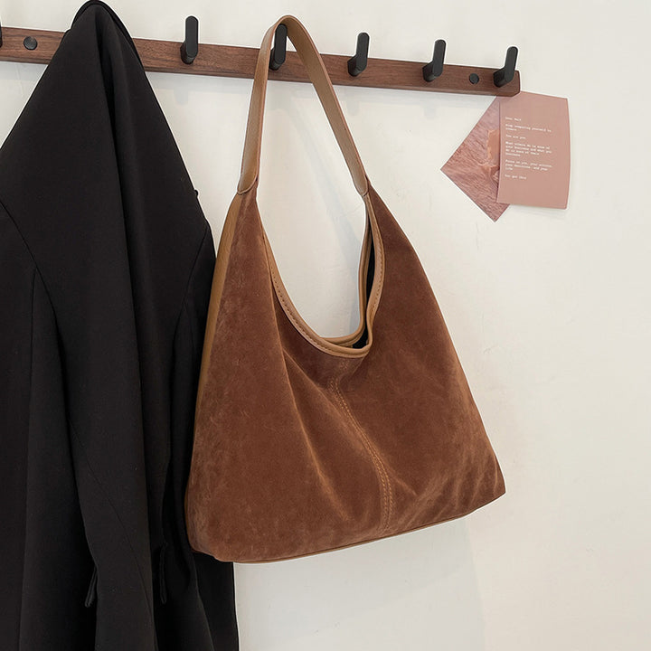 Suede Casual Hobo Bag Bowlift