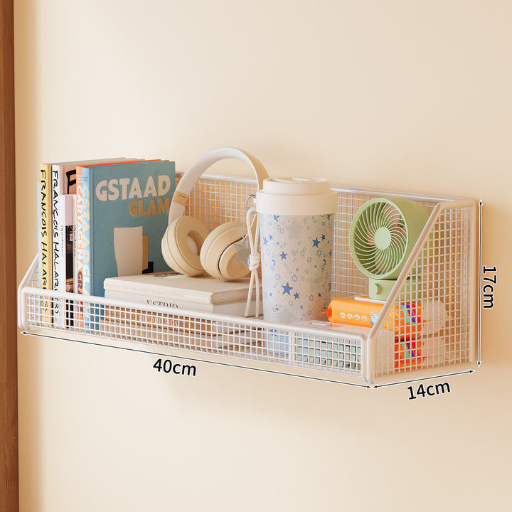Wall-Mounted Mesh Storage Shelf Bowlift