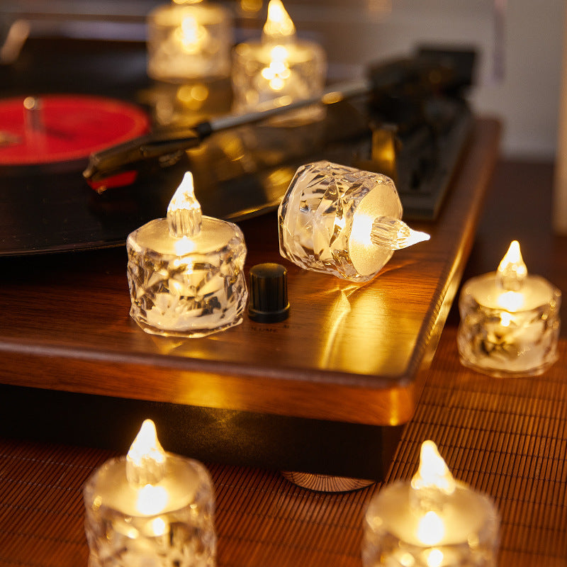 LED Flame Effect Tea Light Candles Bowlift