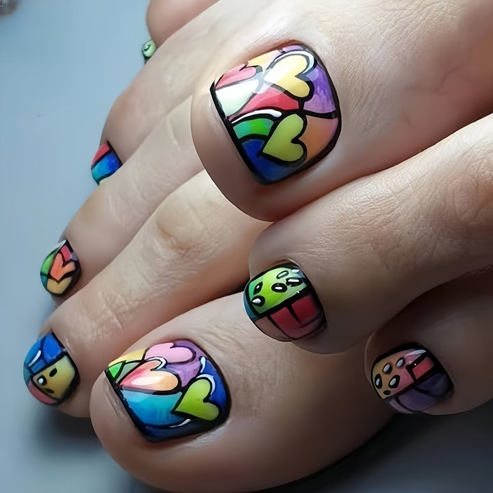 Artificial nails for elegant foot care Bowlift