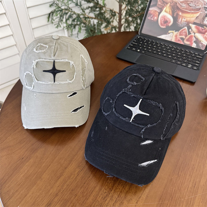 Men's Distressed Casual Baseball Cap Bowlift 1783922358