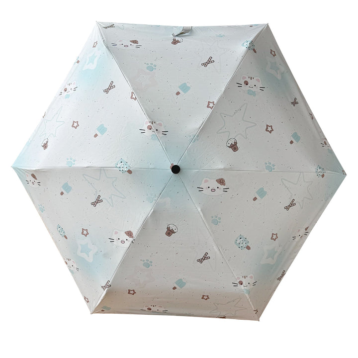 Women's Foldable Umbrella with Cheerful Animal Designs Bowlift