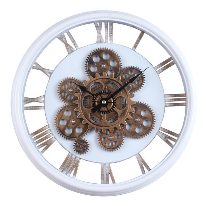 Wall Clock in Industrial Steampunk Design Bowlift