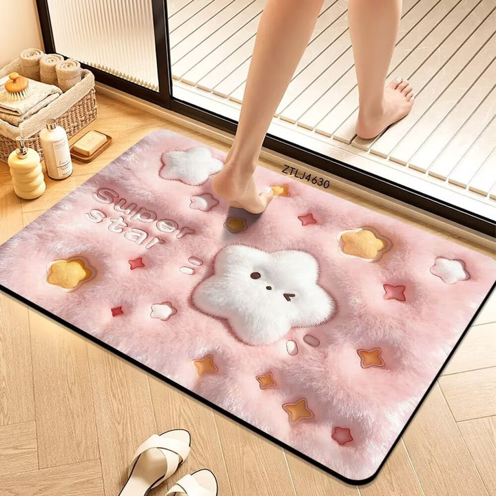 Plush Money-Themed Bath Mat Bowlift