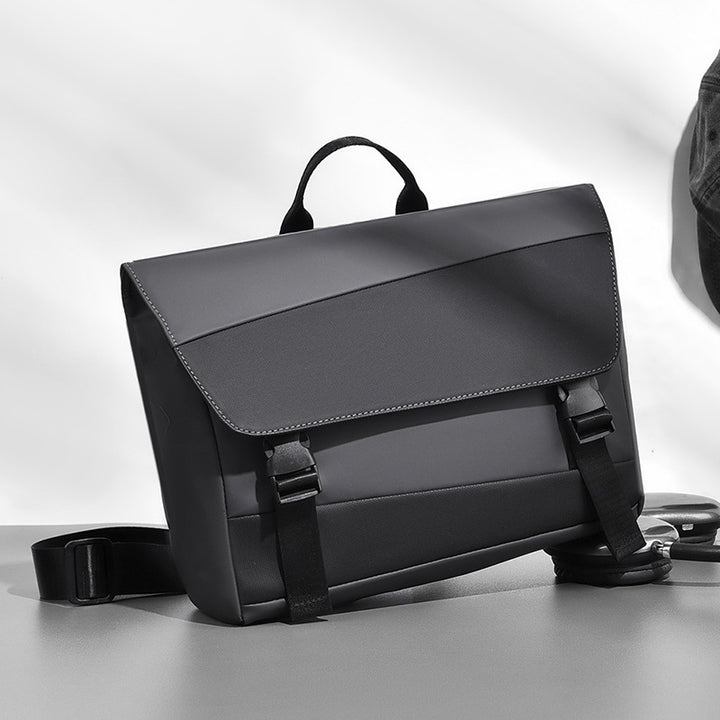 Multifunctional shoulder bag with water-repellent material and smart storage Bowlift
