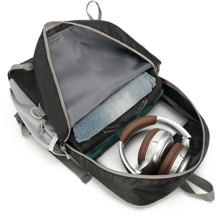 Leisure Backpack with Multiple Compartments and Breathable Shoulder Straps Bowlift