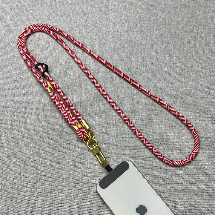 Elegant Braided Phone Lanyard Bowlift