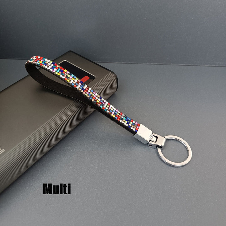 Elegant Rhinestone Keychain Strap Bowlift
