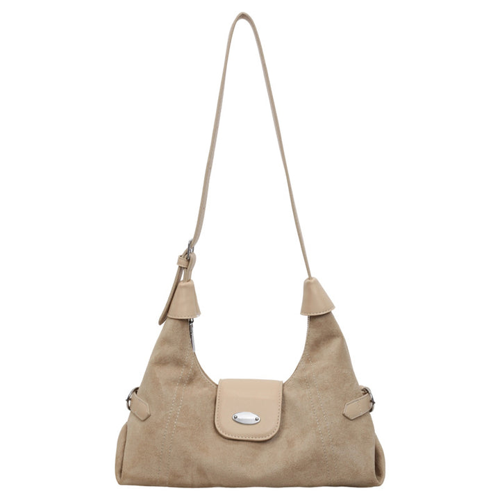 Stylish Suede Shoulder Bag Bowlift