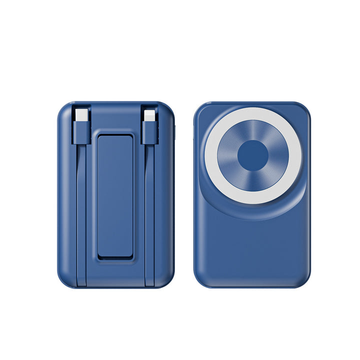 Portable power bank with integrated charging cable Bowlift