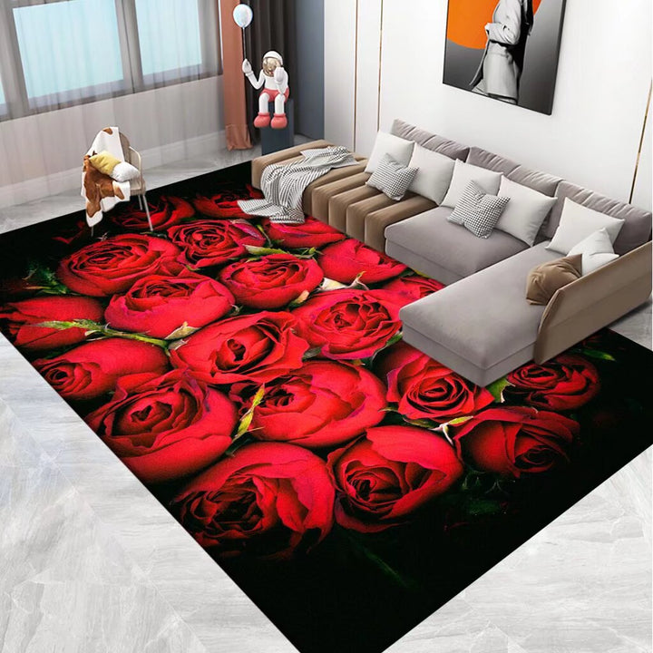 3D Printed Floral Area Rug Bowlift