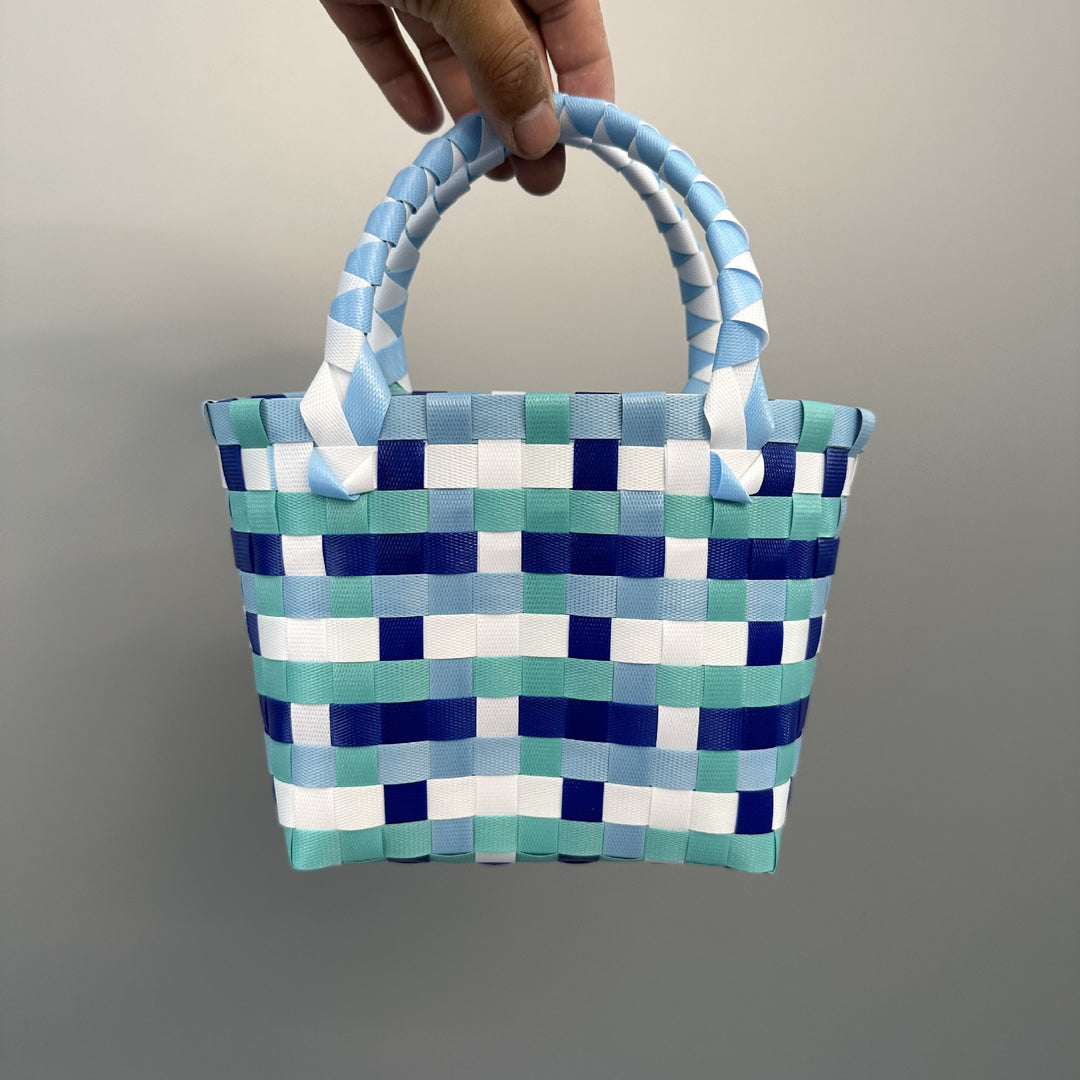 Playful and Colorful Basket Bag Bowlift