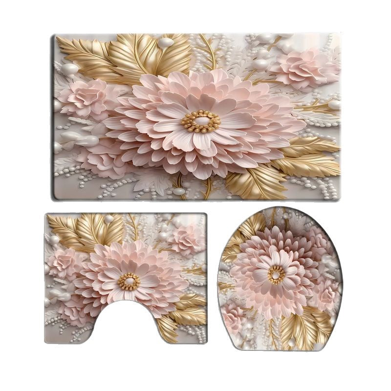 Floral Bathroom Set Bowlift