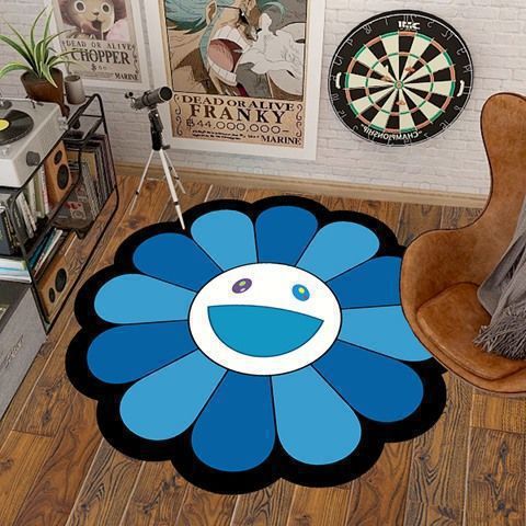 Artistic Flower Shaped Area Rug Bowlift
