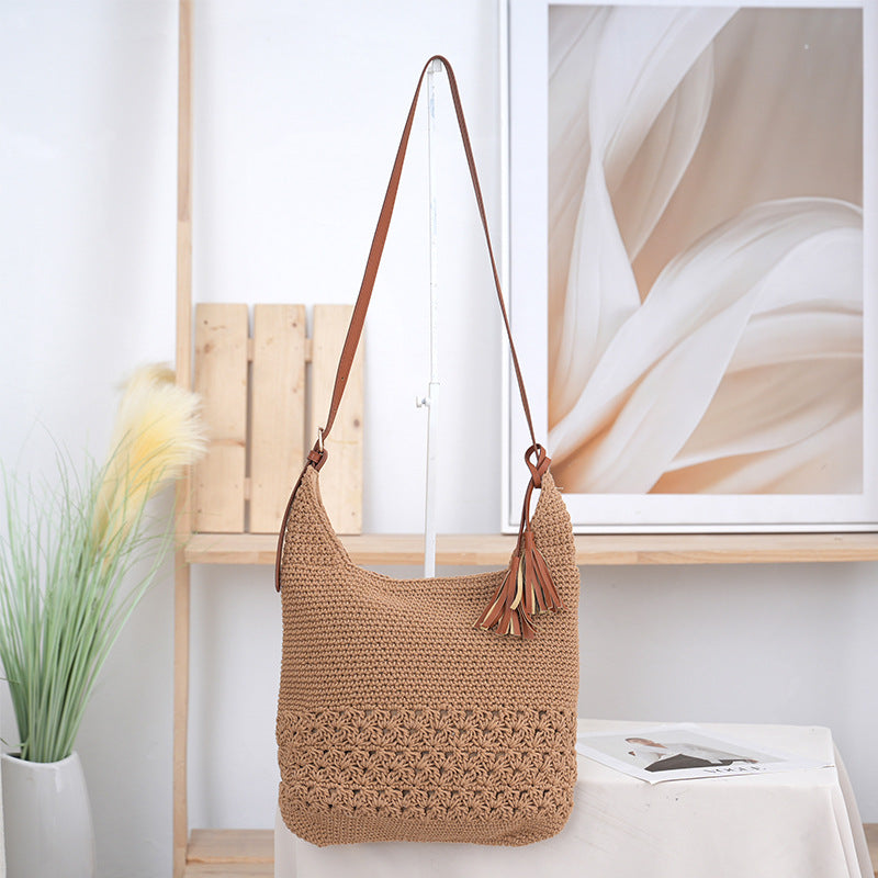 Handmade Crochet Shoulder Bag Bowlift