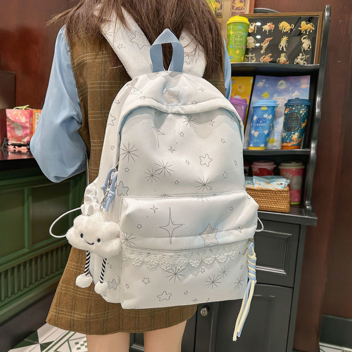 Backpack with Dreamy Star Design and Practical Features Bowlift