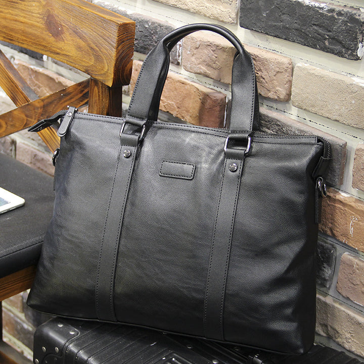 Elegant Tote Bag Made of High-Quality Leather Bowlift