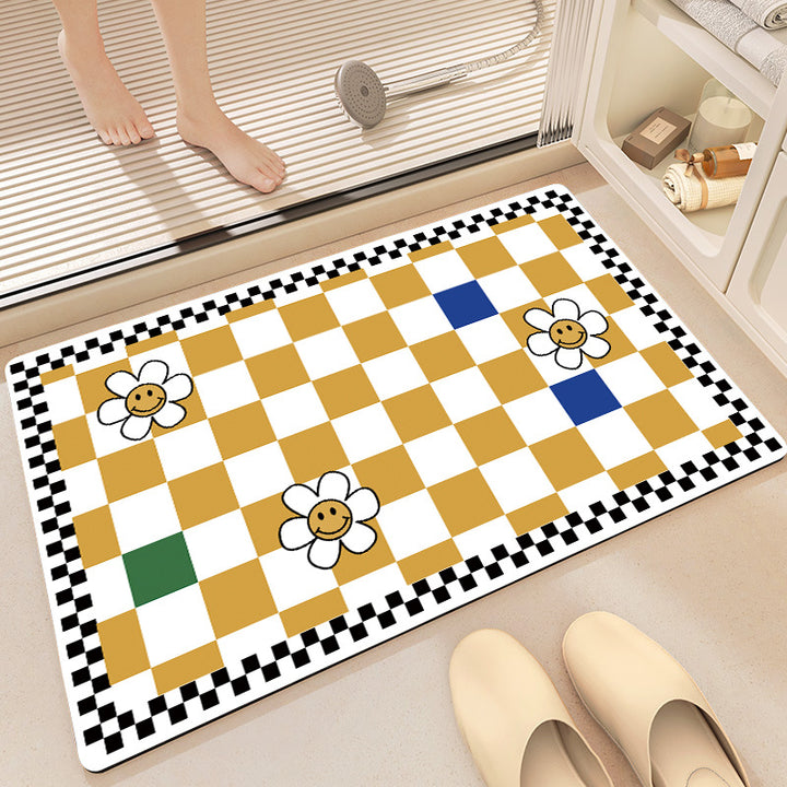 Luxurious Bathroom Floor Mat Bowlift