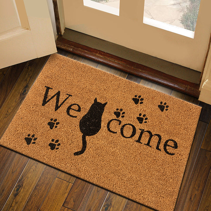 Personalized Holiday Welcome Mat Bowlift