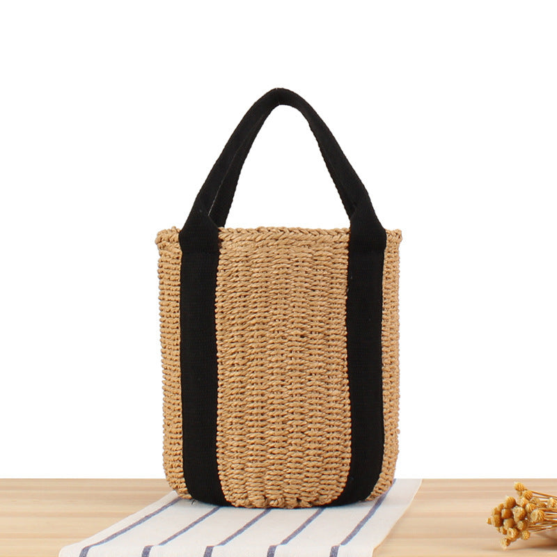 Structured Shopping Bag Made of Braided Natural Material Bowlift