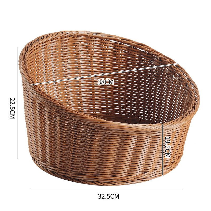Natural Woven Bread Basket Bowlift