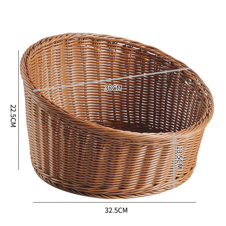 Natural Woven Bread Basket Bowlift