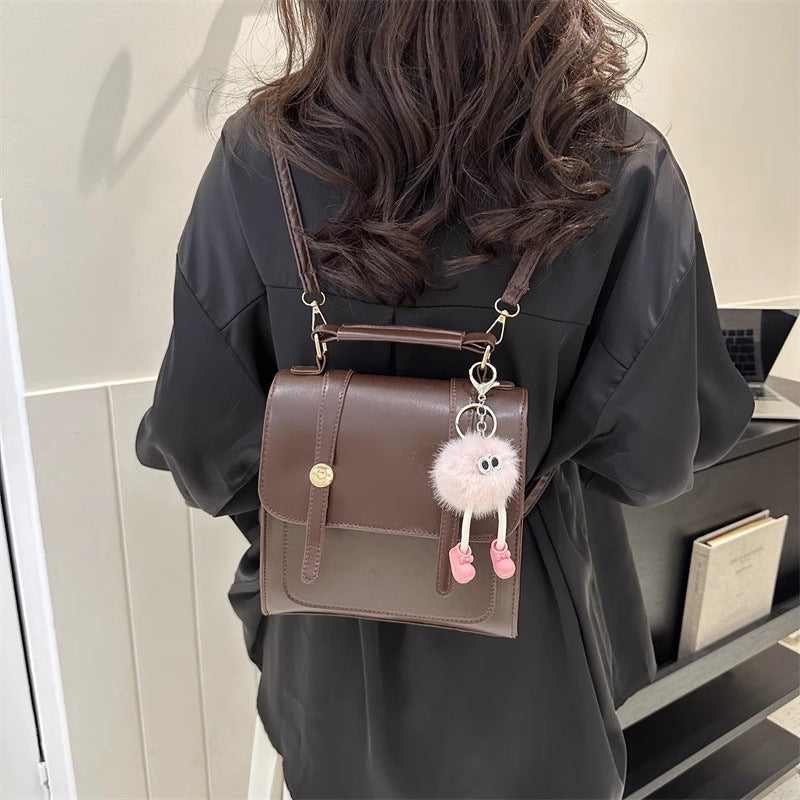 Textured Vegan Leather Satchel Bowlift
