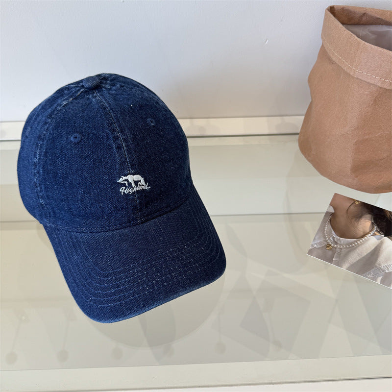 Women's Classic Denim Baseball Cap Bowlift