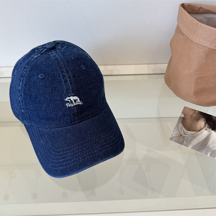 Women's Classic Denim Baseball Cap Bowlift