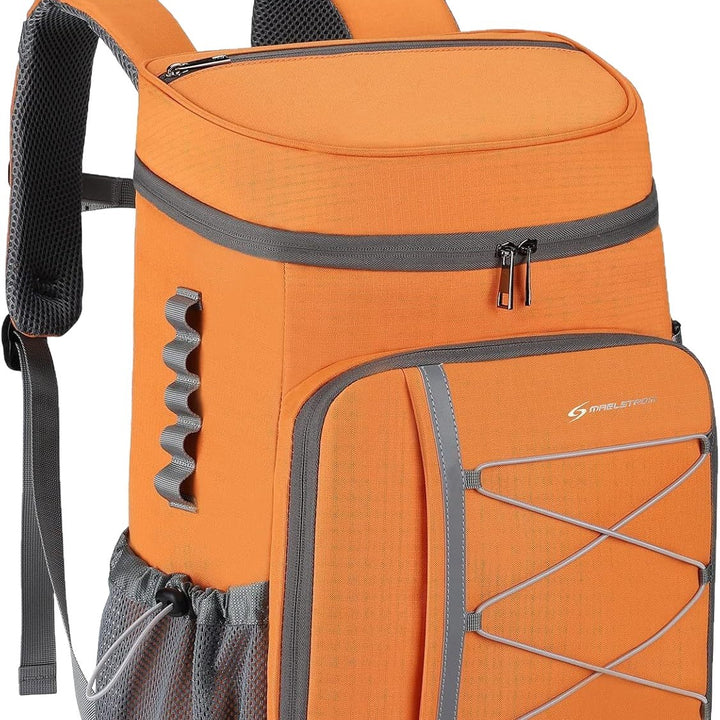 Unisex nan insulated picnic backpack with integrated cooler compartment, bottle holder and adjustable strap system Bowlift